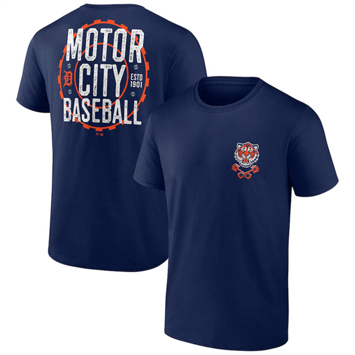Men's Detroit Tigers Navy Iconic Bring It T-Shirt
